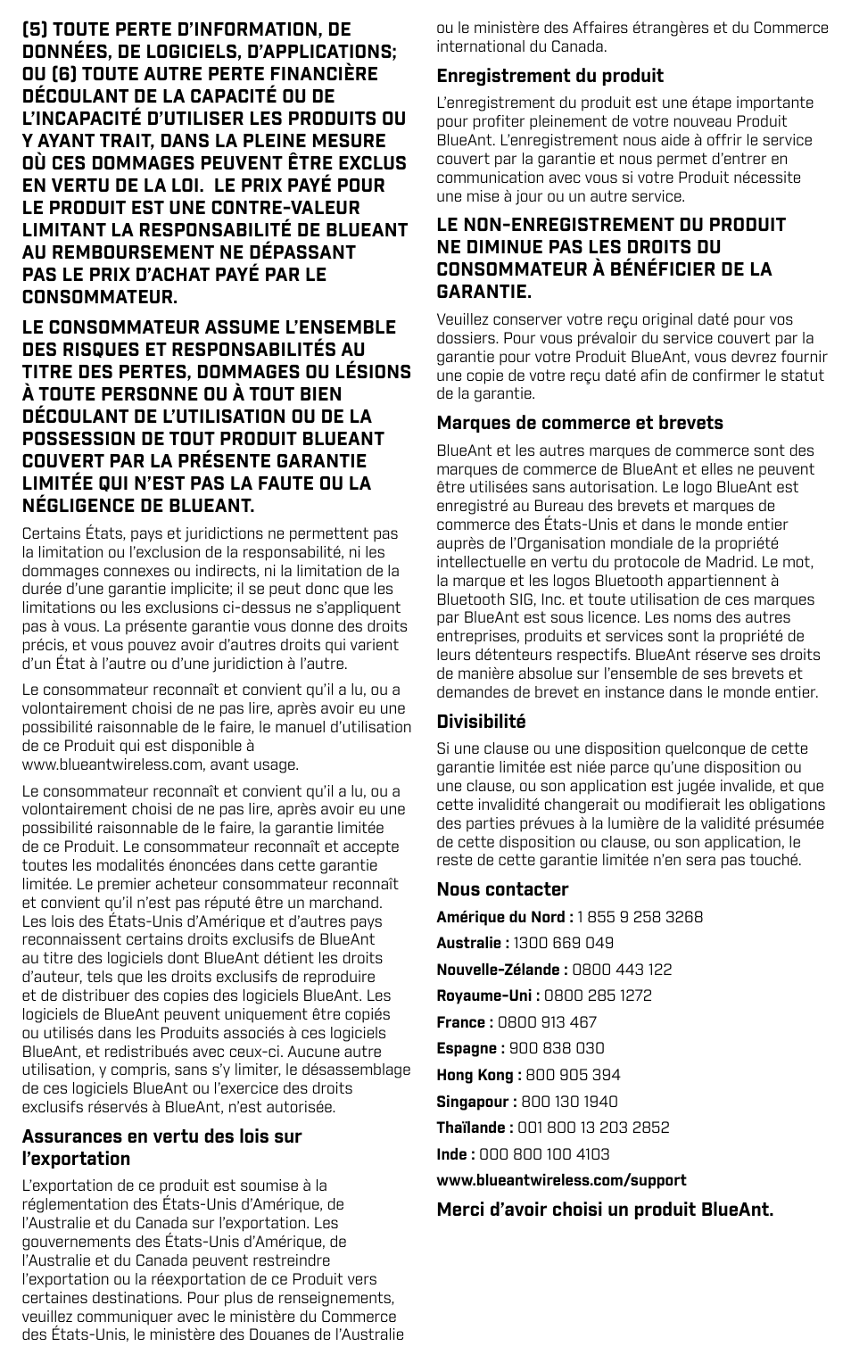 BlueAnt PUMP HD Sportbuds User Manual | Page 44 / 64