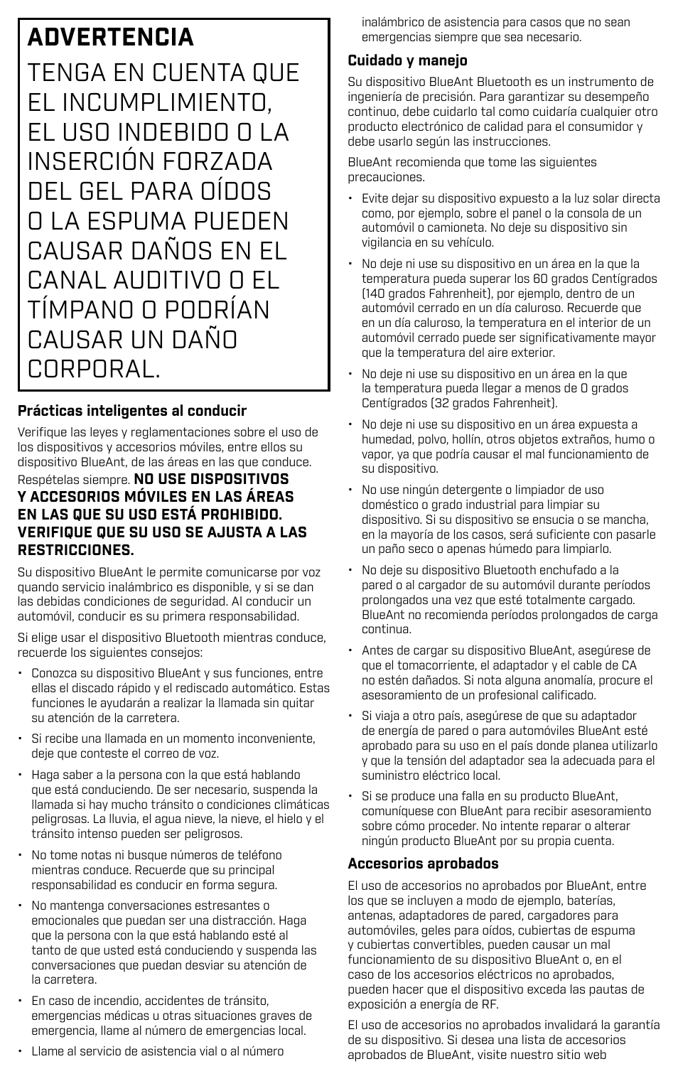 BlueAnt PUMP HD Sportbuds User Manual | Page 46 / 64