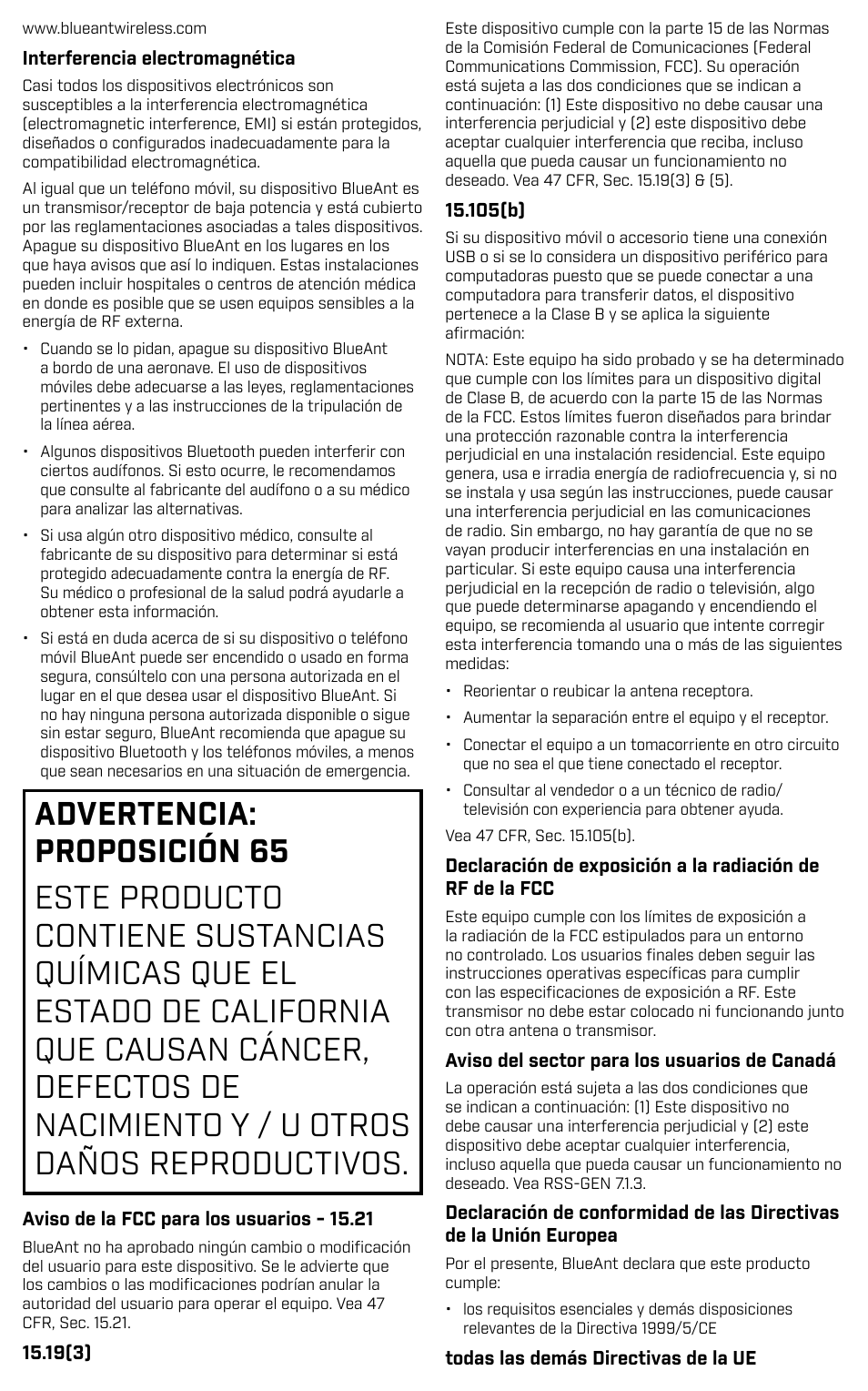 BlueAnt PUMP HD Sportbuds User Manual | Page 47 / 64