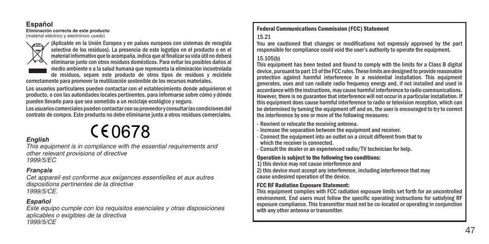BlueAnt M1 Stereo Speakers User Manual | Page 47 / 48