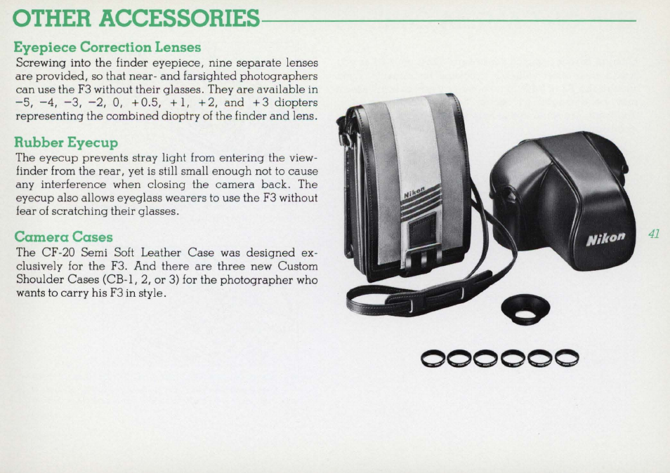 Accessory shoe | Nikon F3 User Manual | Page 41 / 71