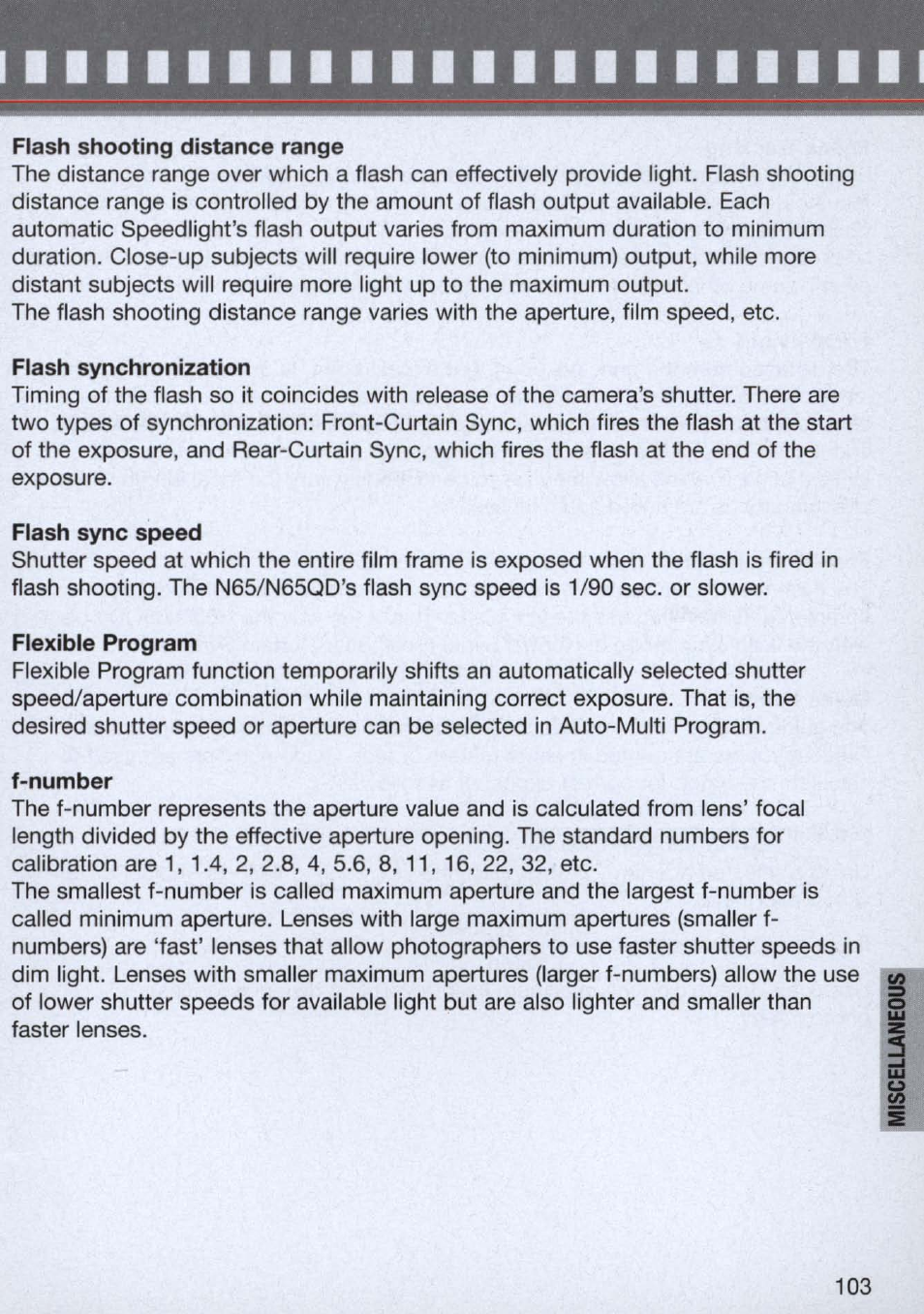 Nikon n65 User Manual | Page 103 / 116