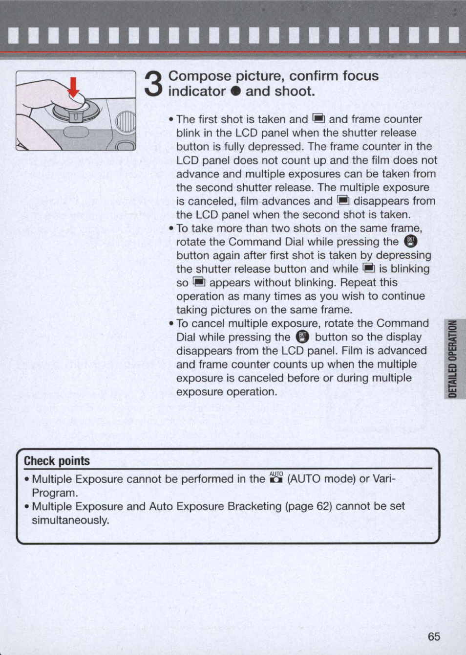Check points | Nikon n65 User Manual | Page 65 / 116
