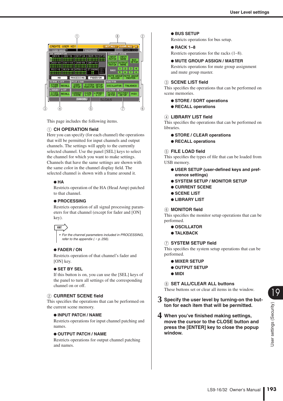 P.193 | Yamaha LS9 User Manual | Page 193 / 290