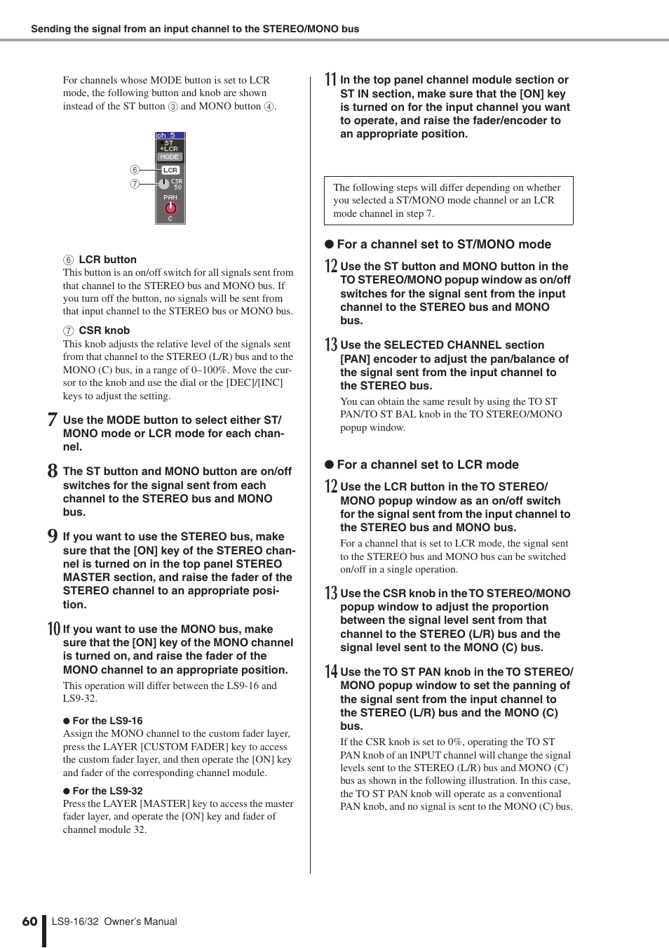 Yamaha LS9 User Manual | Page 60 / 290