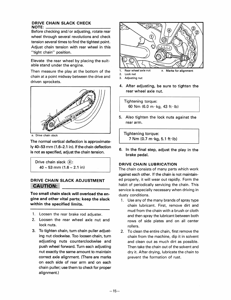 Caution | Yamaha pw80 User Manual | Page 27 / 64