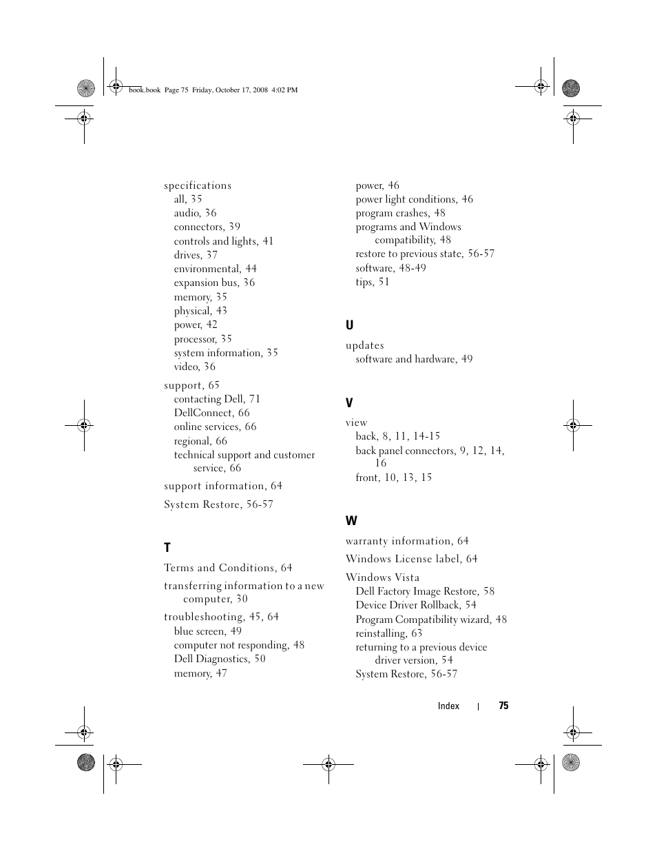 Dell OptiPlex 760 User Manual | Page 75 / 76