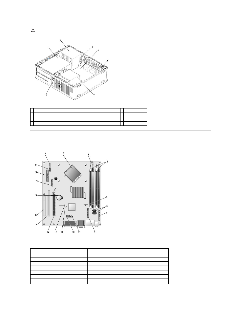 System board components | Dell OptiPlex 760 User Manual | Page 55 / 203