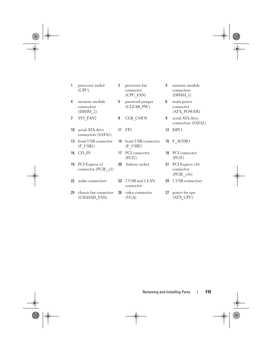 Dell Inspiron 530 User Manual | Page 115 / 226