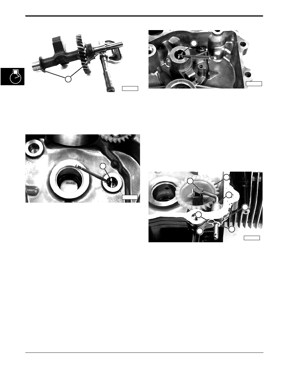 Balancer shaft inspection, Governor removal & installation, Repair | John Deere stx38 User Manual | Page 72 / 314