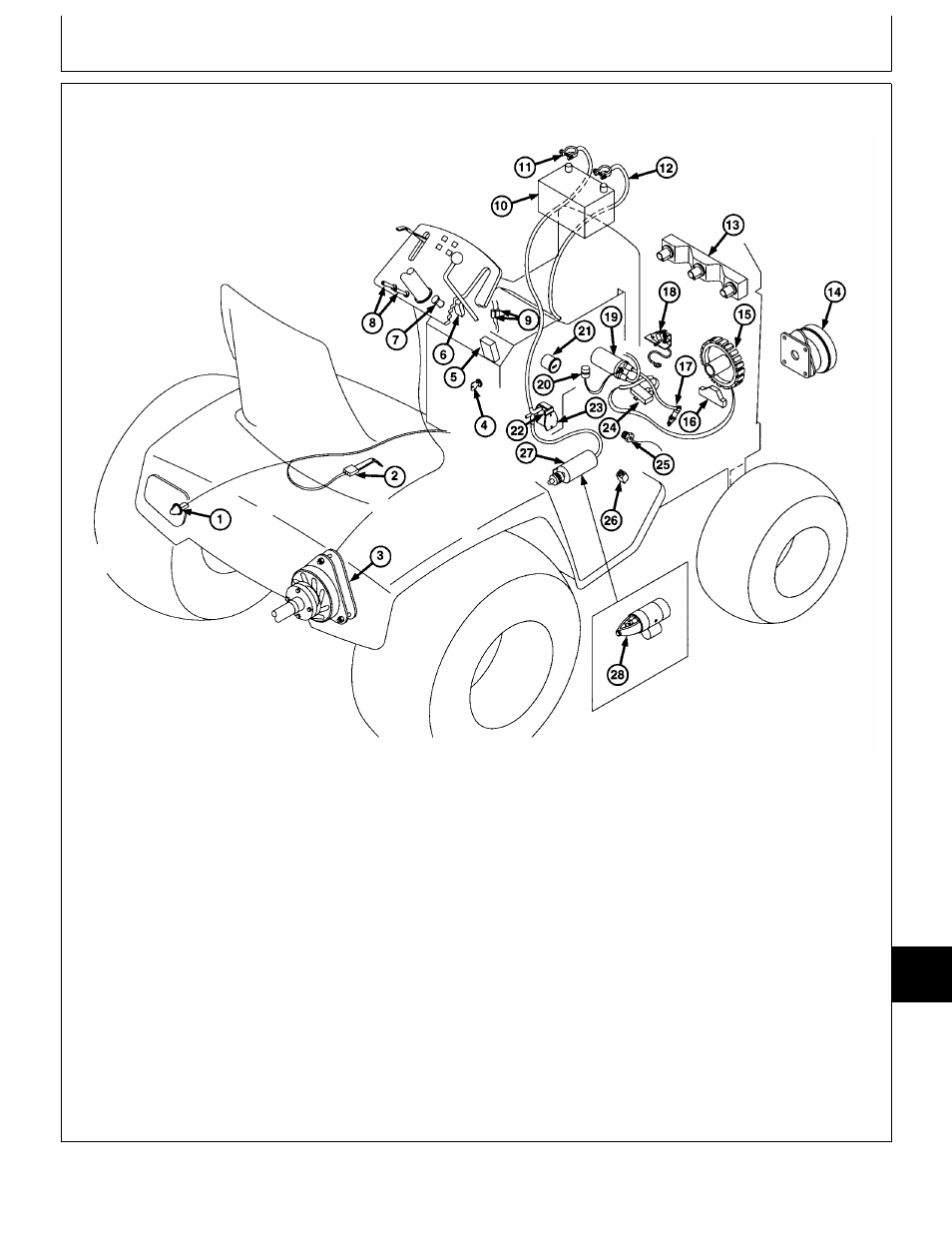 Component location and operation, Electrical component location, Group 15 | John Deere 318 User Manual | Page 303 / 440