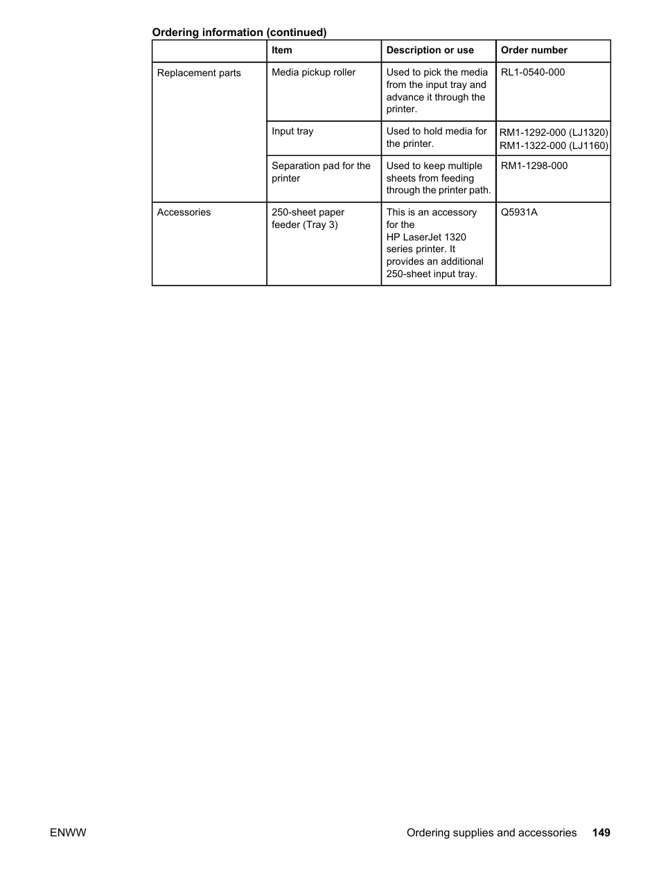 HP LaserJet 1320 User Manual | Page 159 / 184