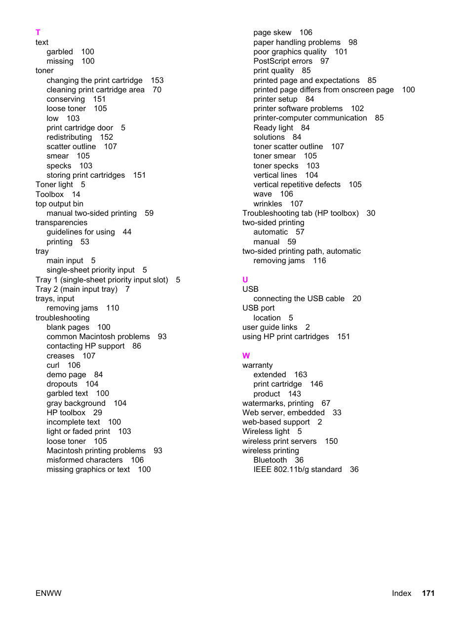 HP LaserJet 1320 User Manual | Page 181 / 184