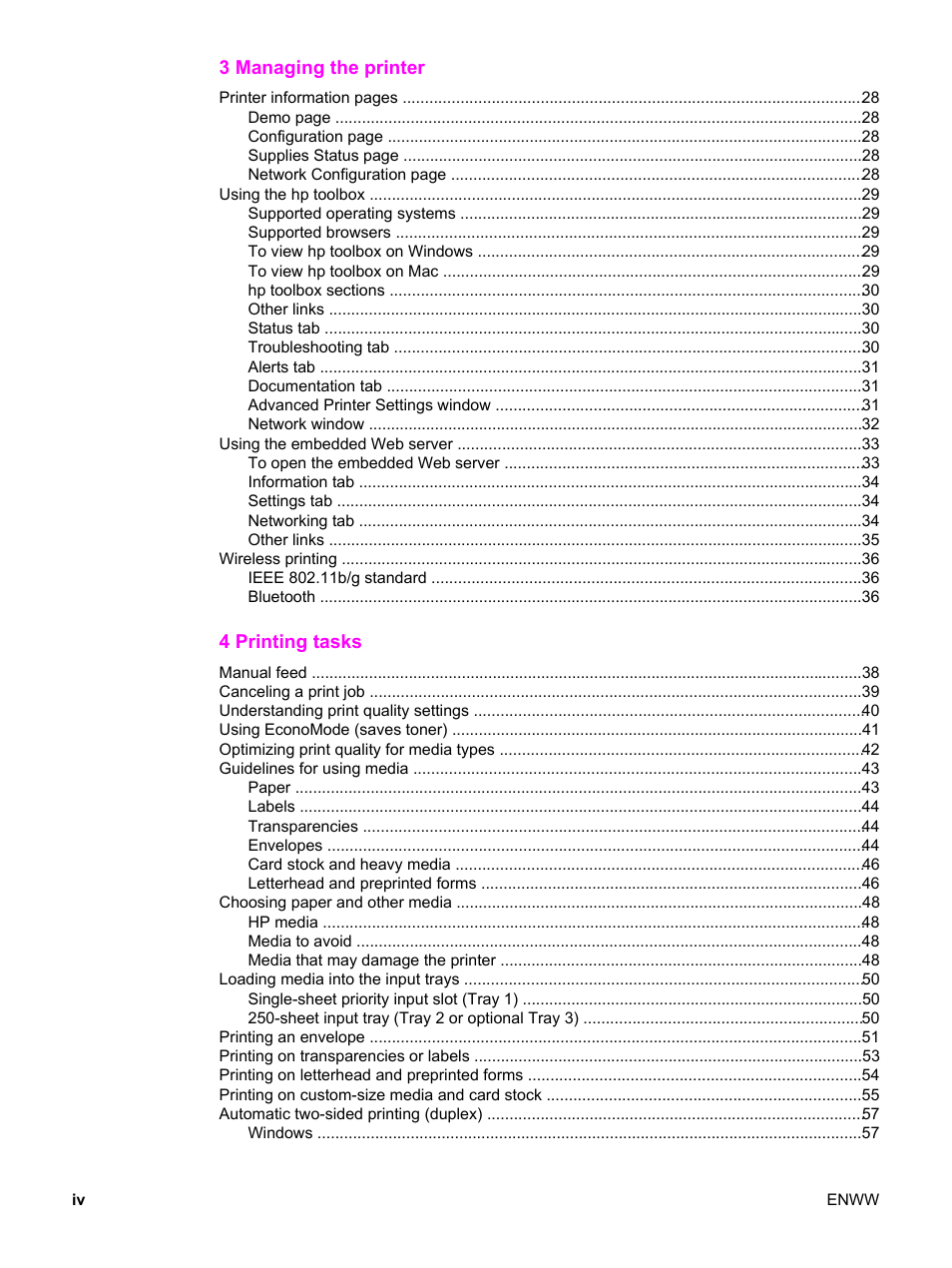 HP LaserJet 1320 User Manual | Page 6 / 184
