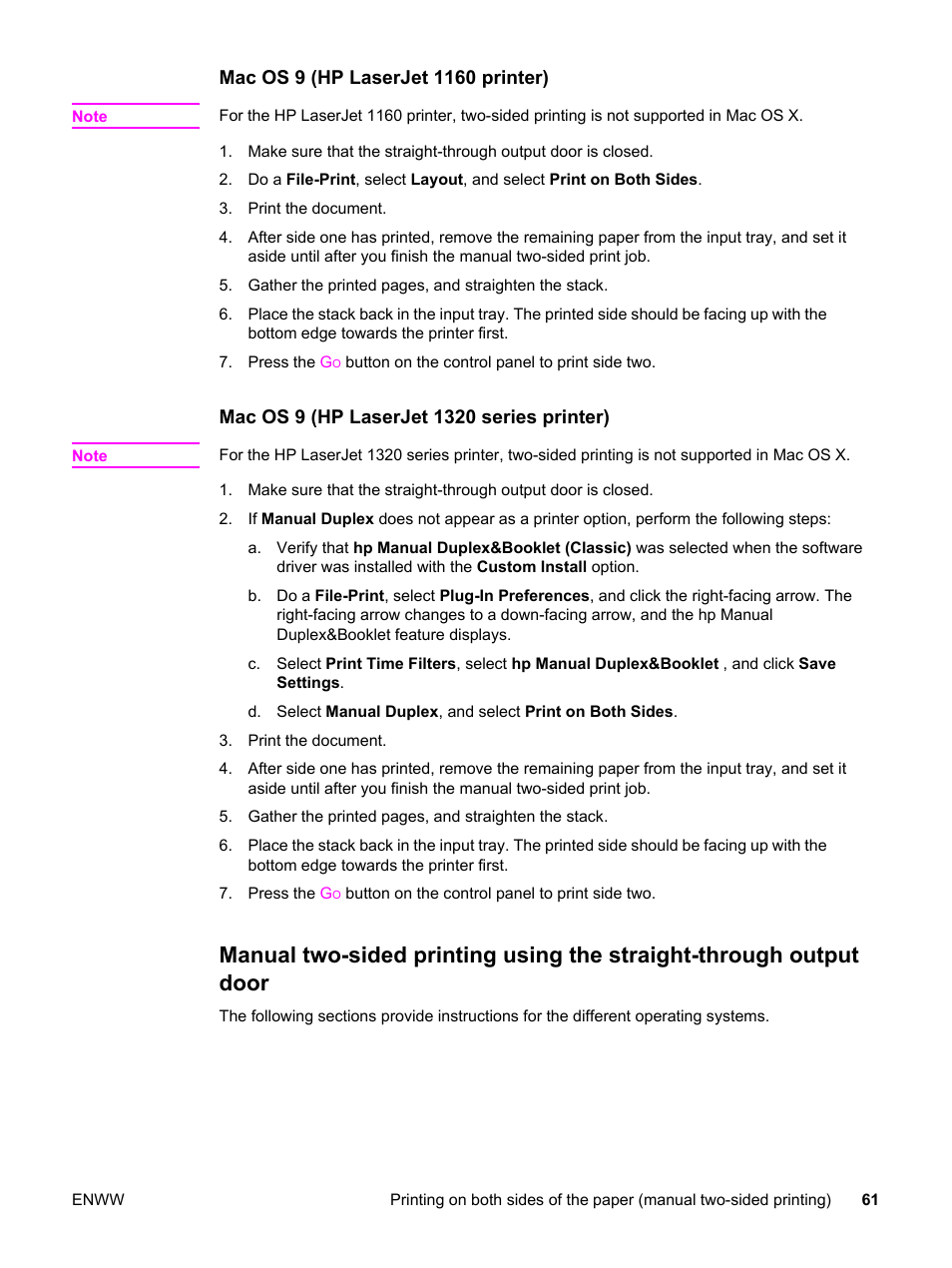 HP LaserJet 1320 User Manual | Page 71 / 184