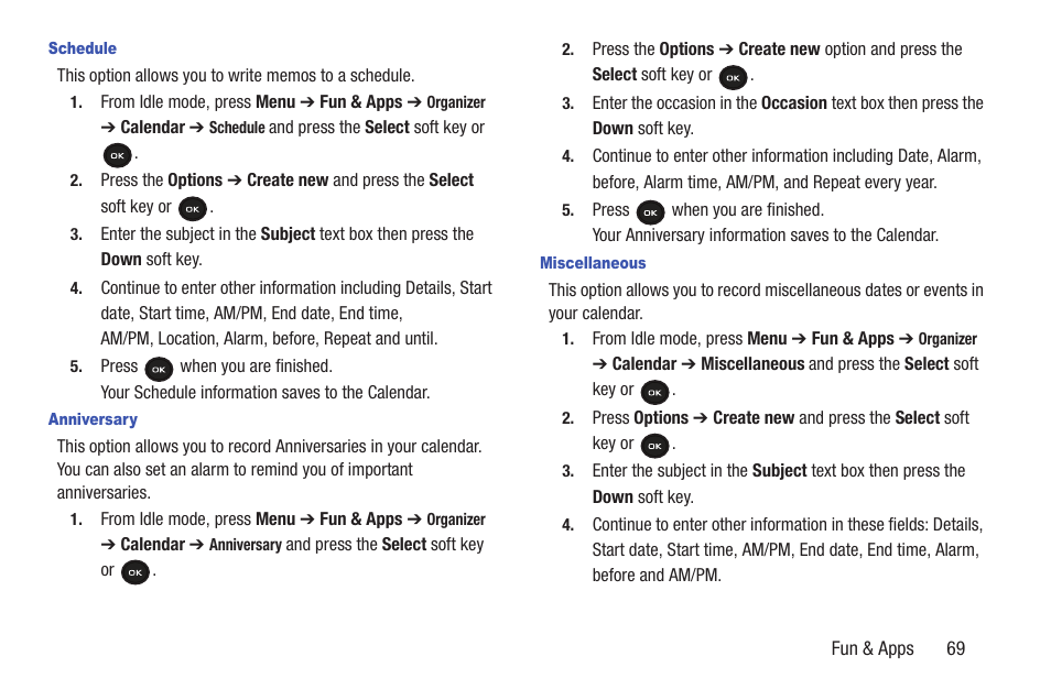 Samsung t139 User Manual | Page 73 / 119