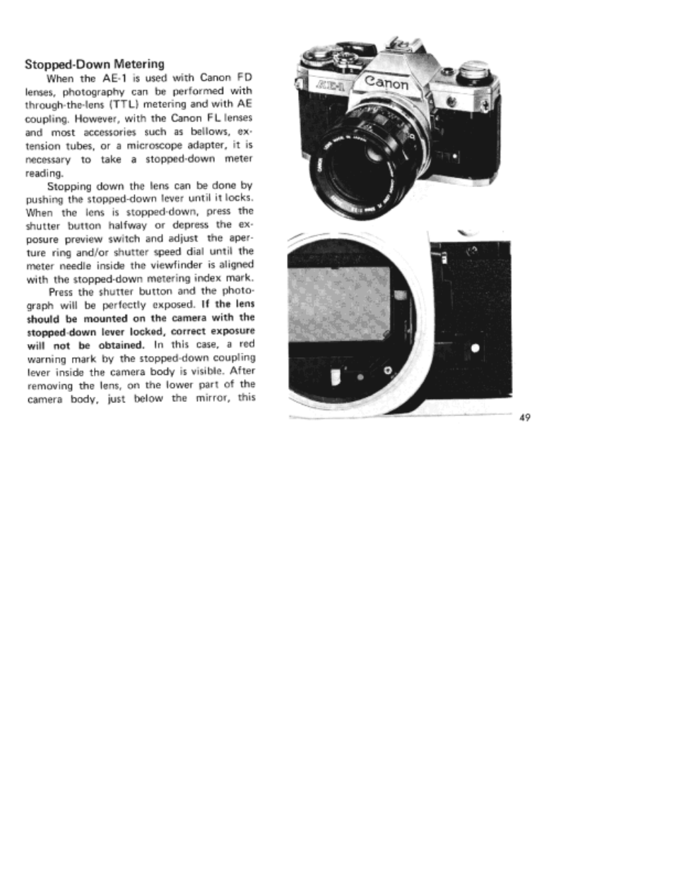 Canon AE-1 User Manual | Page 54 / 80