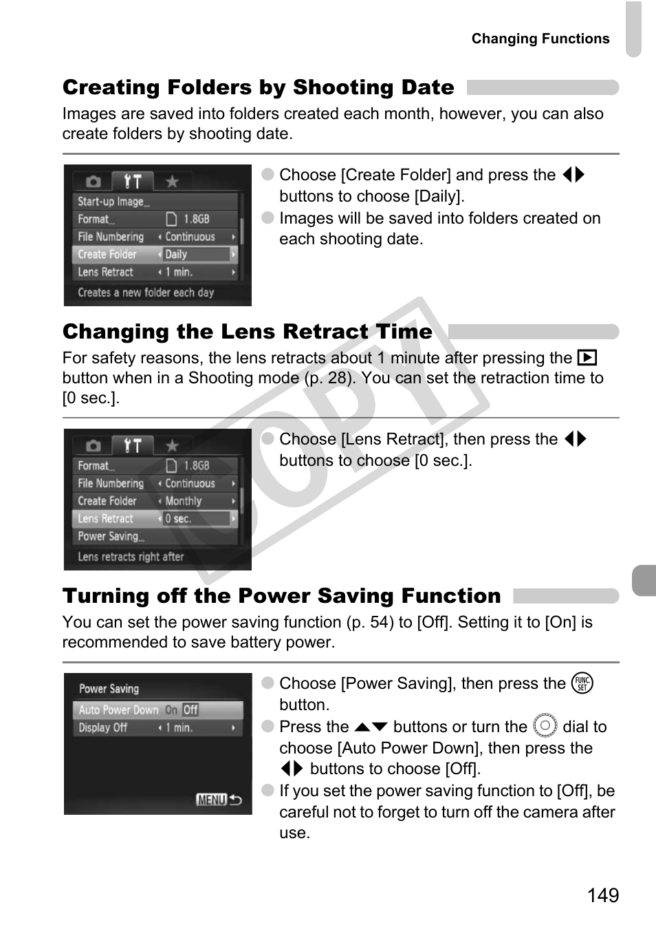 Co py | Canon PowerShot G11 User Manual | Page 149 / 196