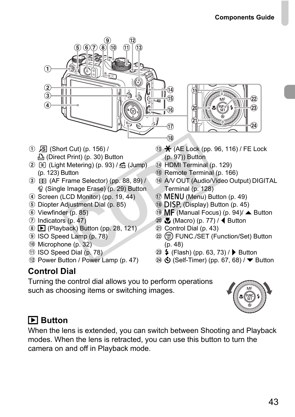 C o py | Canon PowerShot G11 User Manual | Page 43 / 196