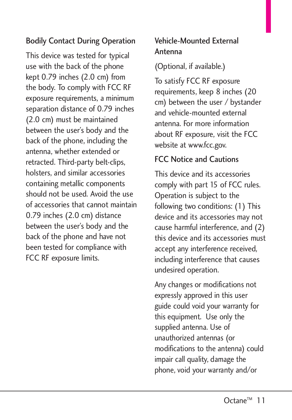 LG Octane VN530 User Manual | Page 13 / 166