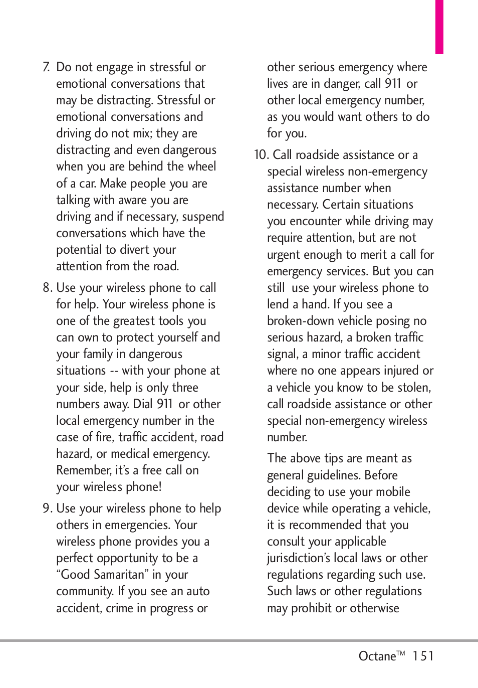LG Octane VN530 User Manual | Page 153 / 166