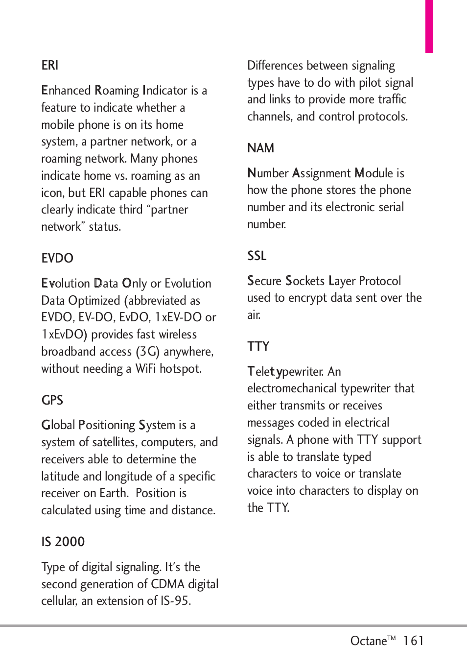 LG Octane VN530 User Manual | Page 163 / 166