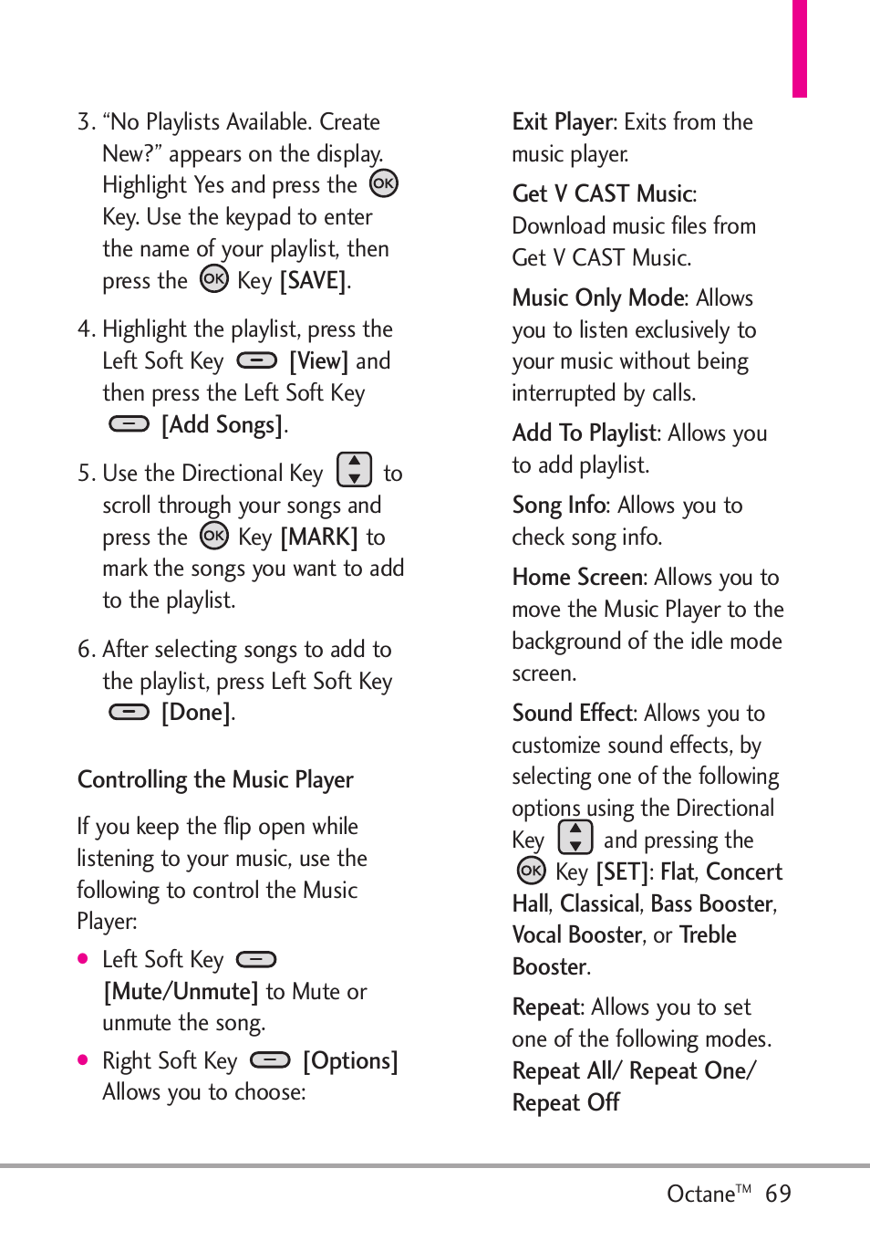 LG Octane VN530 User Manual | Page 71 / 166