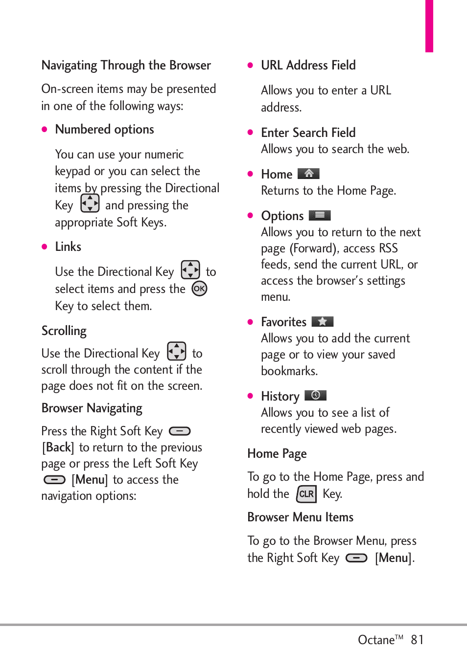 LG Octane VN530 User Manual | Page 83 / 166