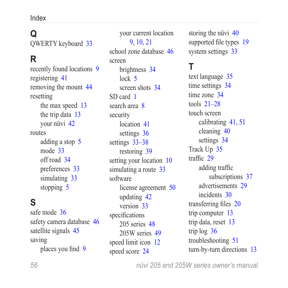 Garmin Nuvi 265W User Manual | Page 62 / 64
