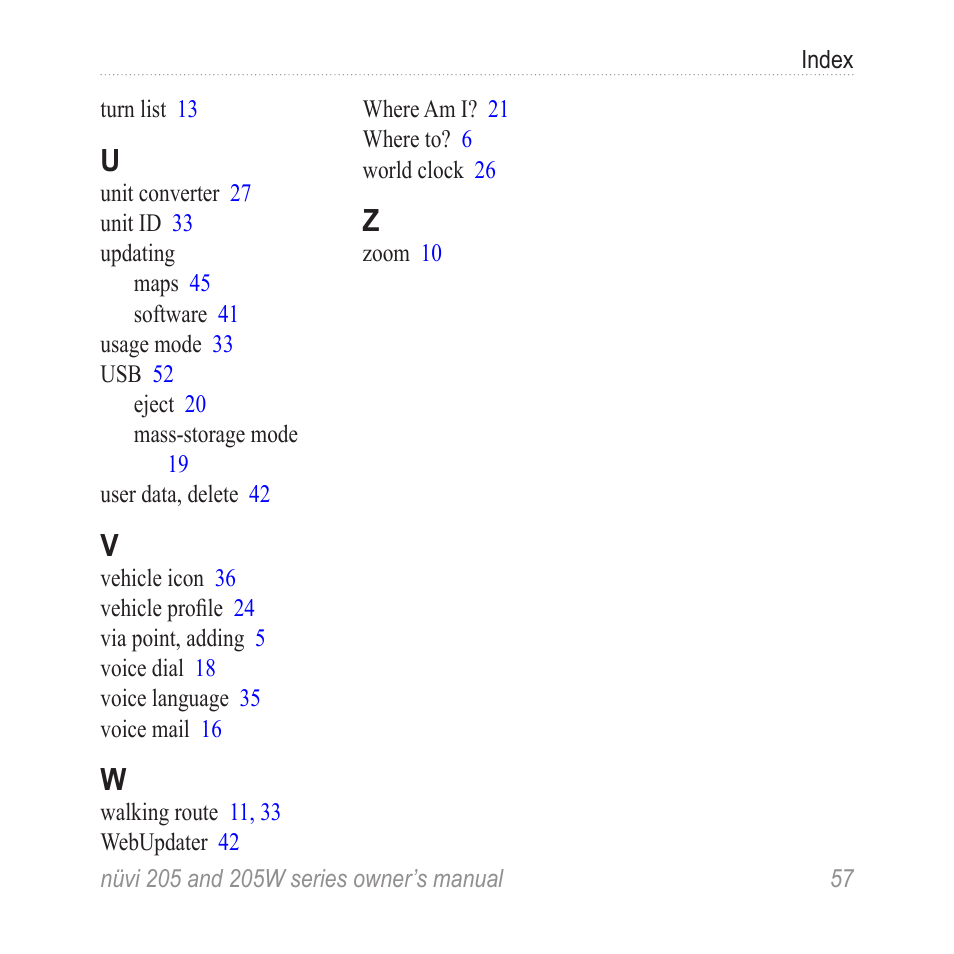 Garmin Nuvi 265W User Manual | Page 63 / 64