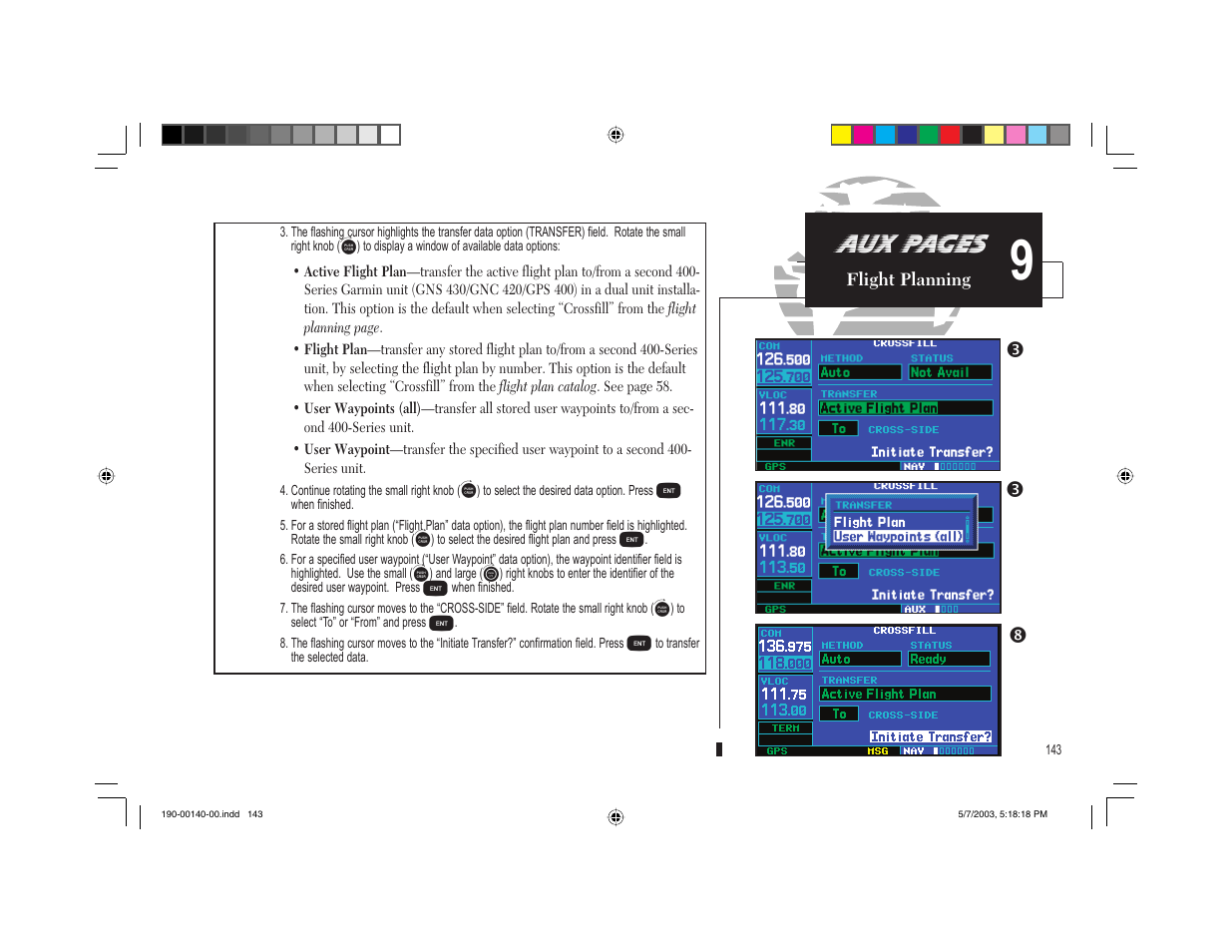 Aux pages | Garmin GNS 430 User Manual | Page 151 / 204
