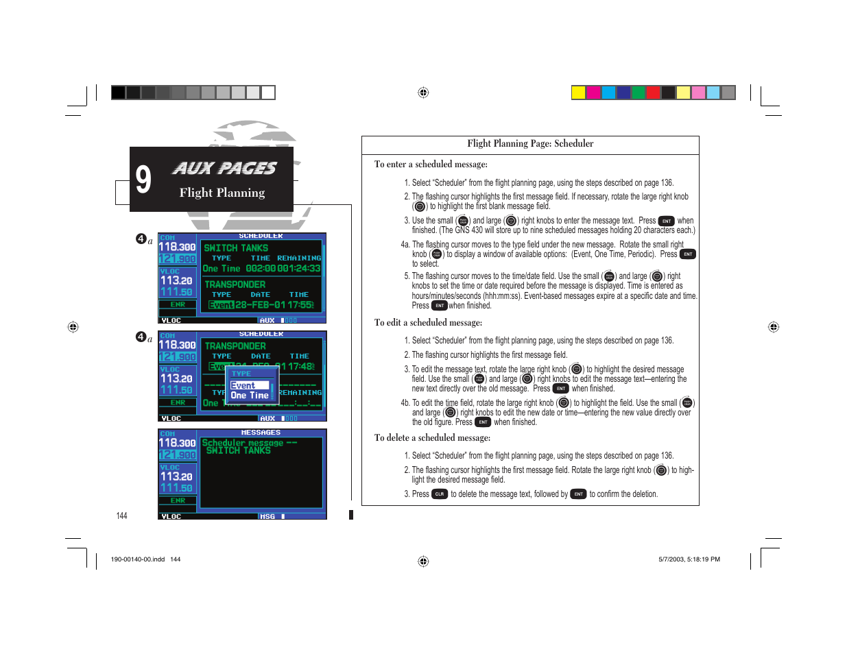 Aux pages | Garmin GNS 430 User Manual | Page 152 / 204