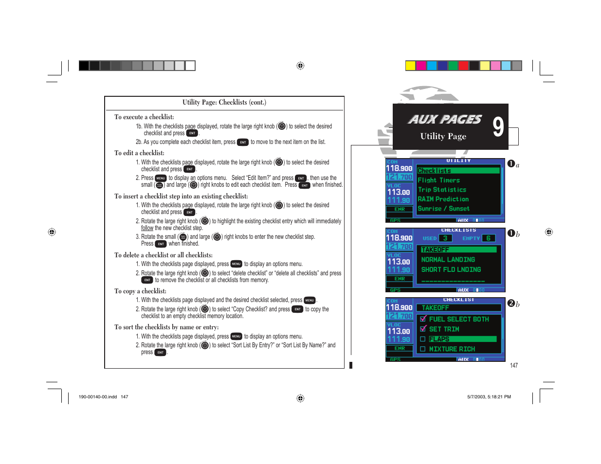 Aux pages | Garmin GNS 430 User Manual | Page 155 / 204