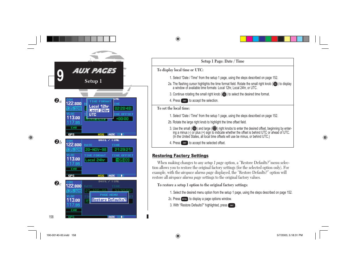 Aux pages | Garmin GNS 430 User Manual | Page 166 / 204