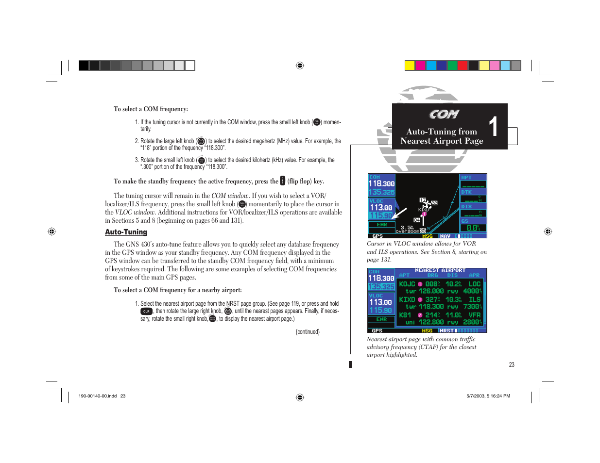 Garmin GNS 430 User Manual | Page 31 / 204