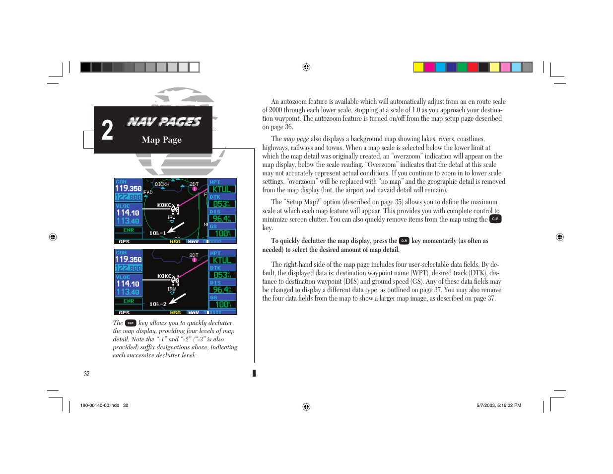 Nav pages | Garmin GNS 430 User Manual | Page 40 / 204