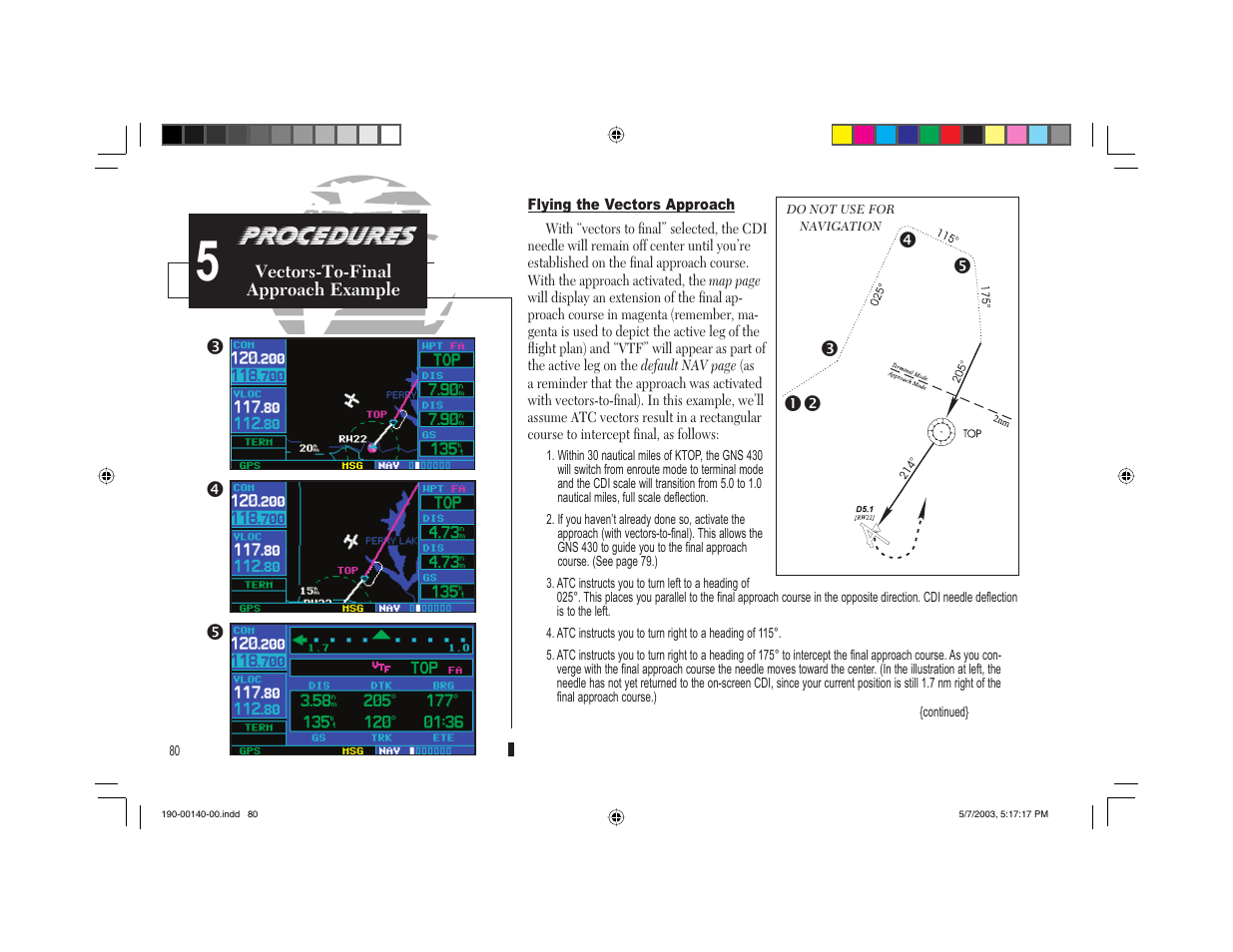 Procedures | Garmin GNS 430 User Manual | Page 88 / 204
