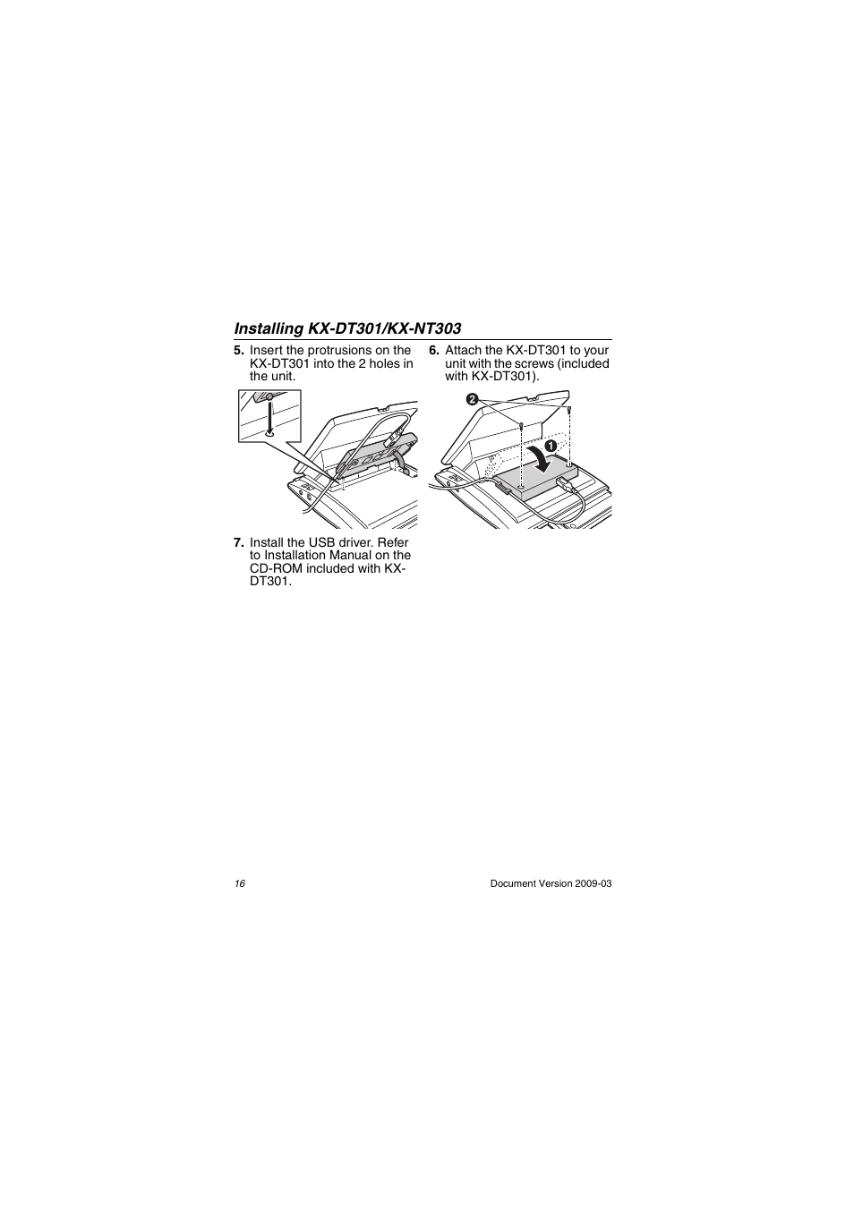 Panasonic kx-dt343 User Manual | Page 16 / 24