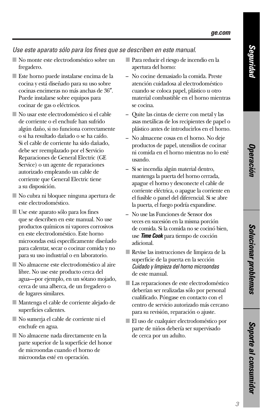 GE spacemaker xl1800 User Manual | Page 47 / 88