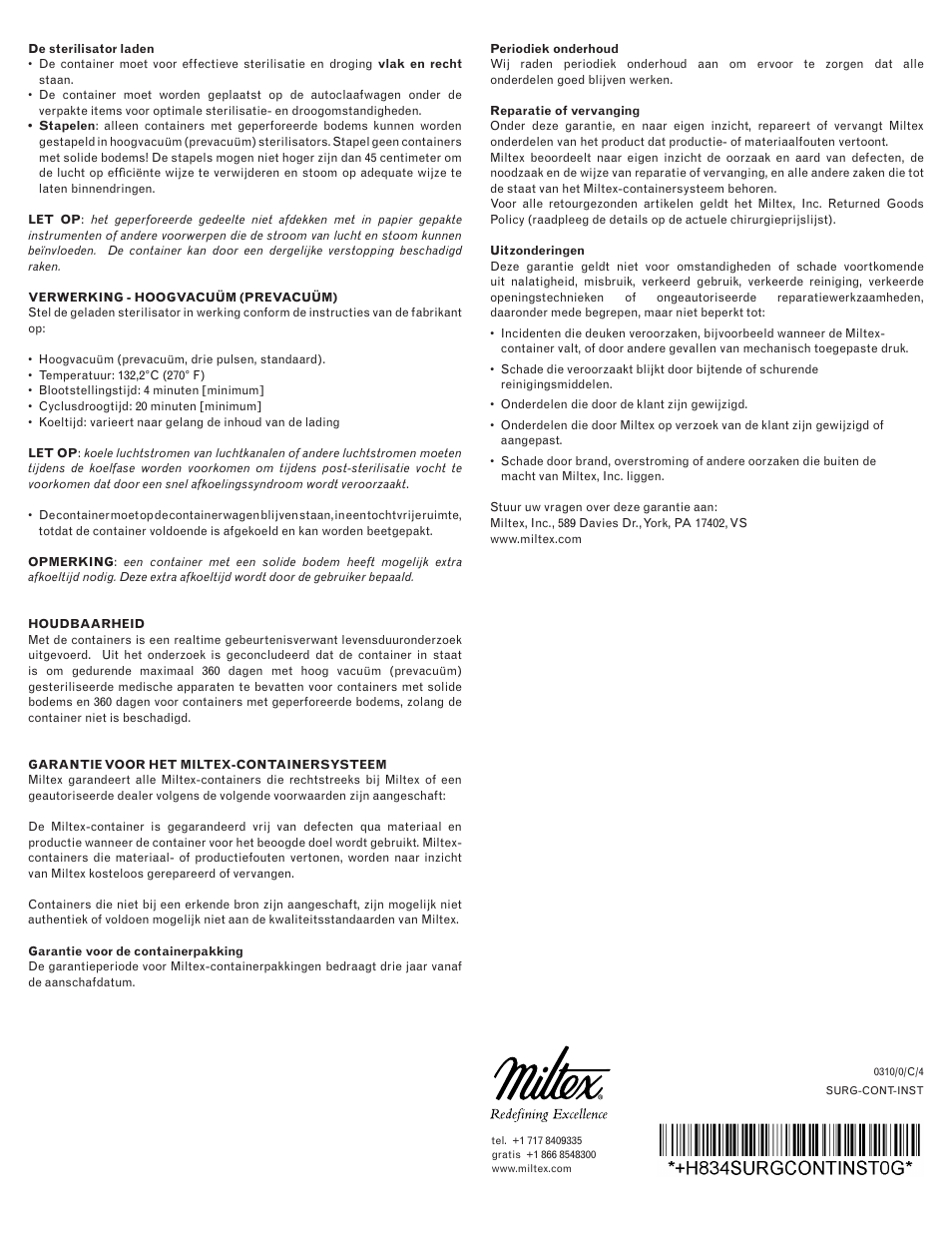 Integra LifeSciences Sterilization Containers, Integra Miltex User Manual | Page 36 / 36