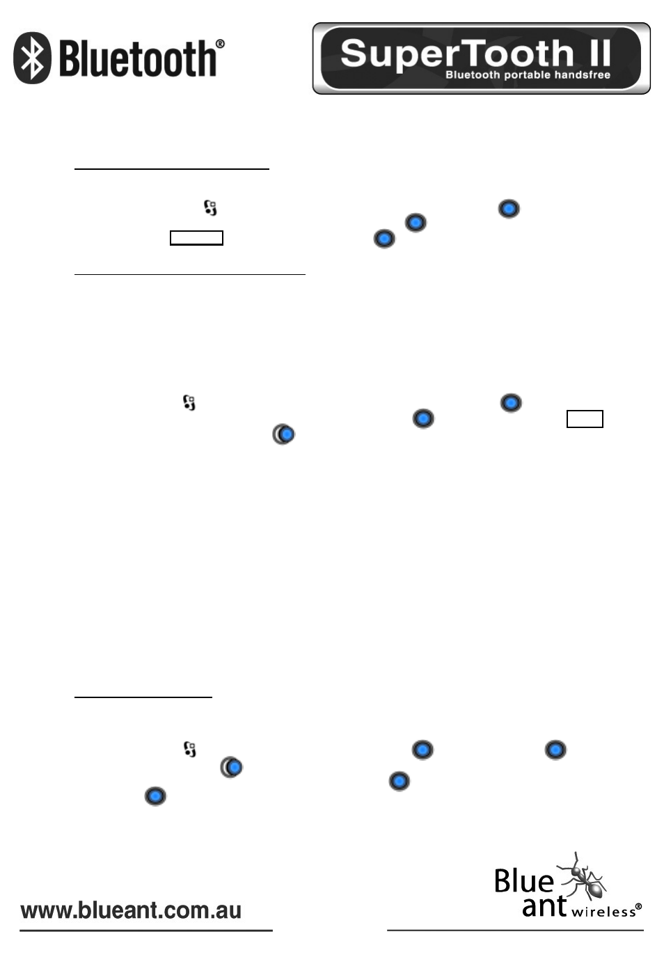 Nokia 3230/6260/6600/6670/7610/3650 | BlueAnt Bluetooth SUPERTOOTH II User Manual | Page 36 / 70