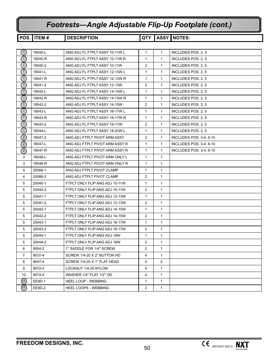 50 freedom designs, inc | Freedom Designs Freedom NXT User Manual | Page 59 / 182