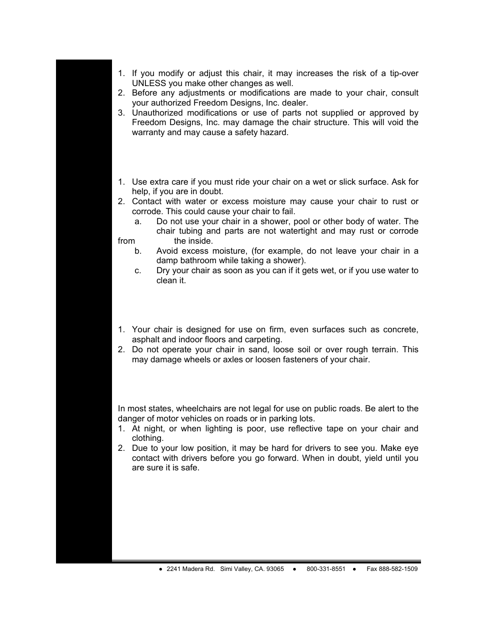 Freedom Designs TriPod LT User Manual | Page 6 / 36