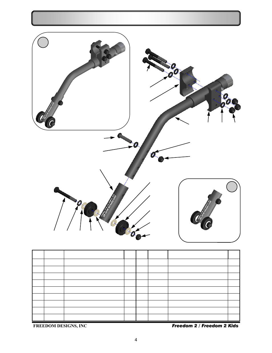 Anti-tips—flip up | Freedom Designs Freedom 2 User Manual | Page 6 / 40