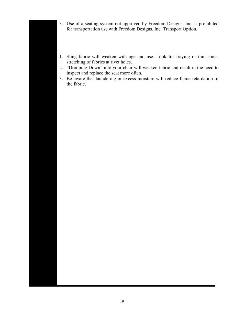 Freedom Designs Freedom 2 User Manual | Page 19 / 46