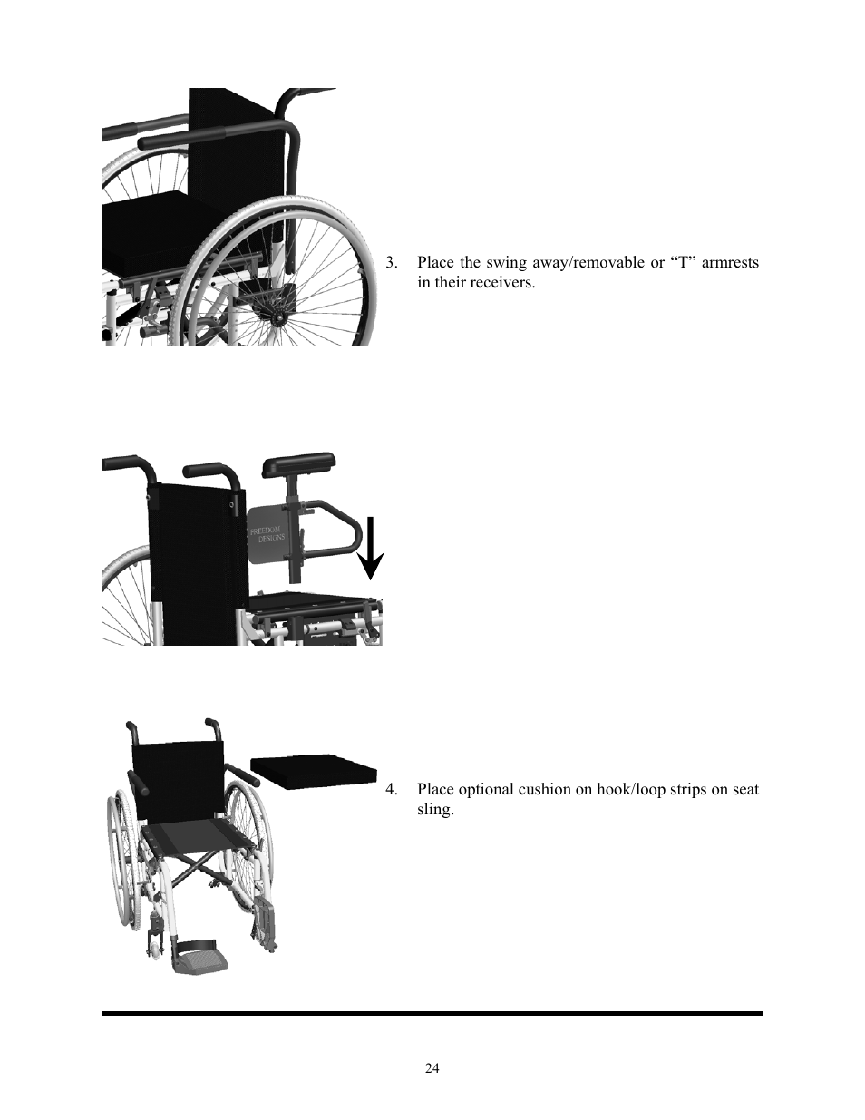 Unfolding the freedom 2/ freedom 2 kids continued | Freedom Designs Freedom 2 User Manual | Page 24 / 46