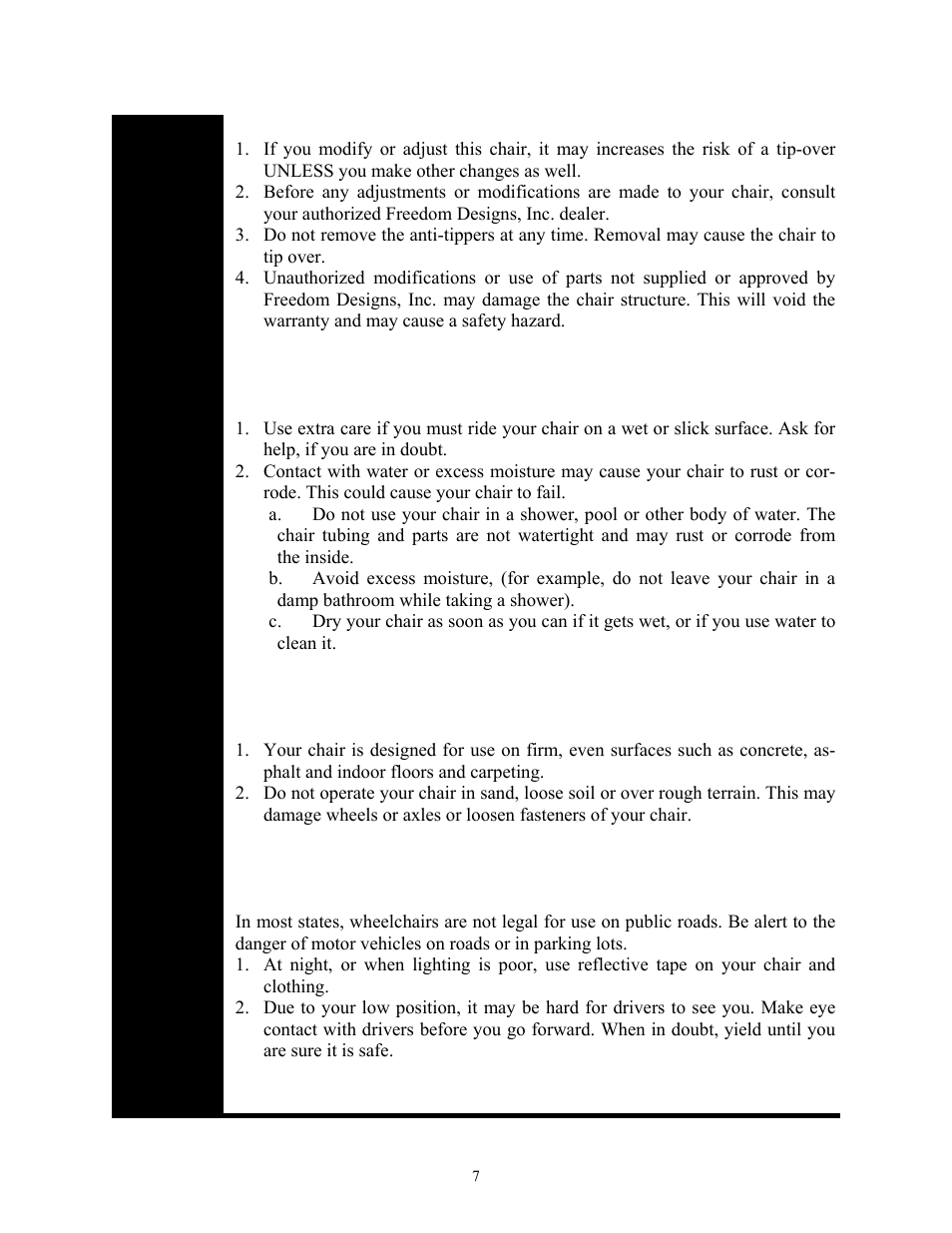 Freedom Designs Freedom 2 User Manual | Page 7 / 46