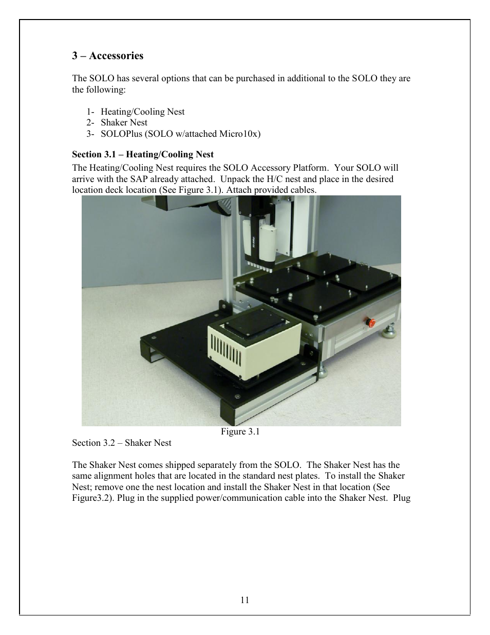 Hudson Robotics SOLO User Manual | Page 11 / 54