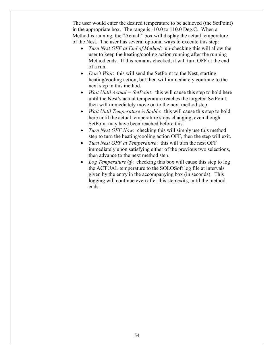 Hudson Robotics SOLO User Manual | Page 54 / 54