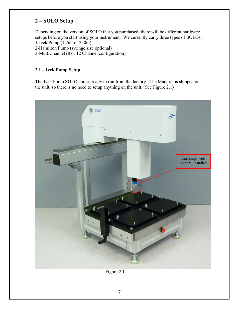 Hudson Robotics SOLO User Manual | Page 7 / 54